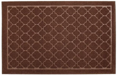 Коврик влаговпитывающий Орнамент коричневый