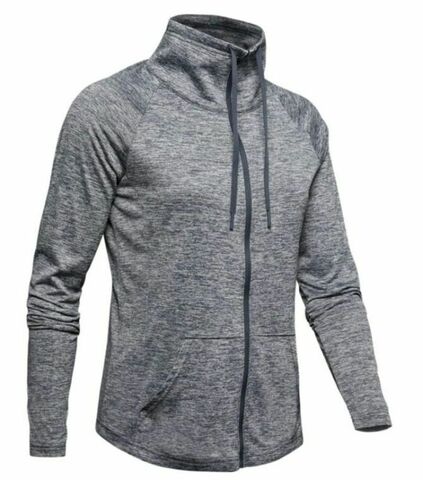 Женская теннисная куртка Under Armour Women's UA Tech Twist Full Zip - black/white