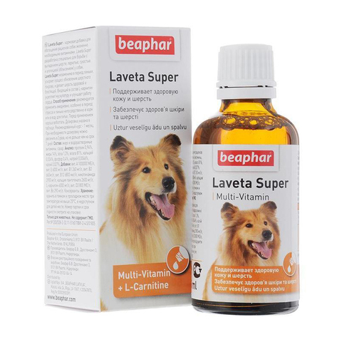 Кормовая добавка Laveta Super Лавета для шерсти для собак 50 мл 07.2025