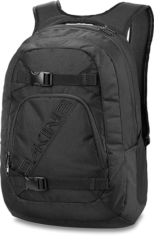 Картинка рюкзак для скейтборда Dakine Explorer 26L Black - 1