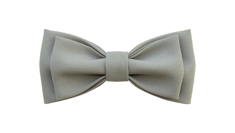 Однотонный галстук - бабочка (светло-серый)