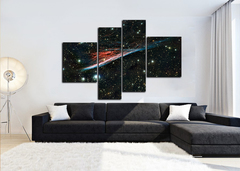 Модульная картина "За пределами планеты"
