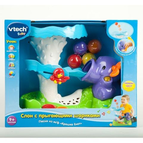 VTech Обучающий слон с шариками, на батарейках (170019/80-112026)