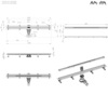 Am.Pm W01SC-S11-100-05SB MasterFlow Трап для душа линейный универс затвор Slim line 100см цвет сталь мат