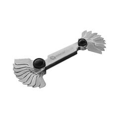 Набор шаблонов резьбовых КОБАЛЬТ метрических и дюймовых 0,5-2 мм / 10TPI - 28TPI, 20 шт (920-131)