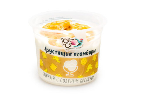 Мороженое "Сырный с соленым крекером", 75г