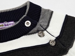 Sweet Berry Серый жакет в полоску для мальчика (146317)