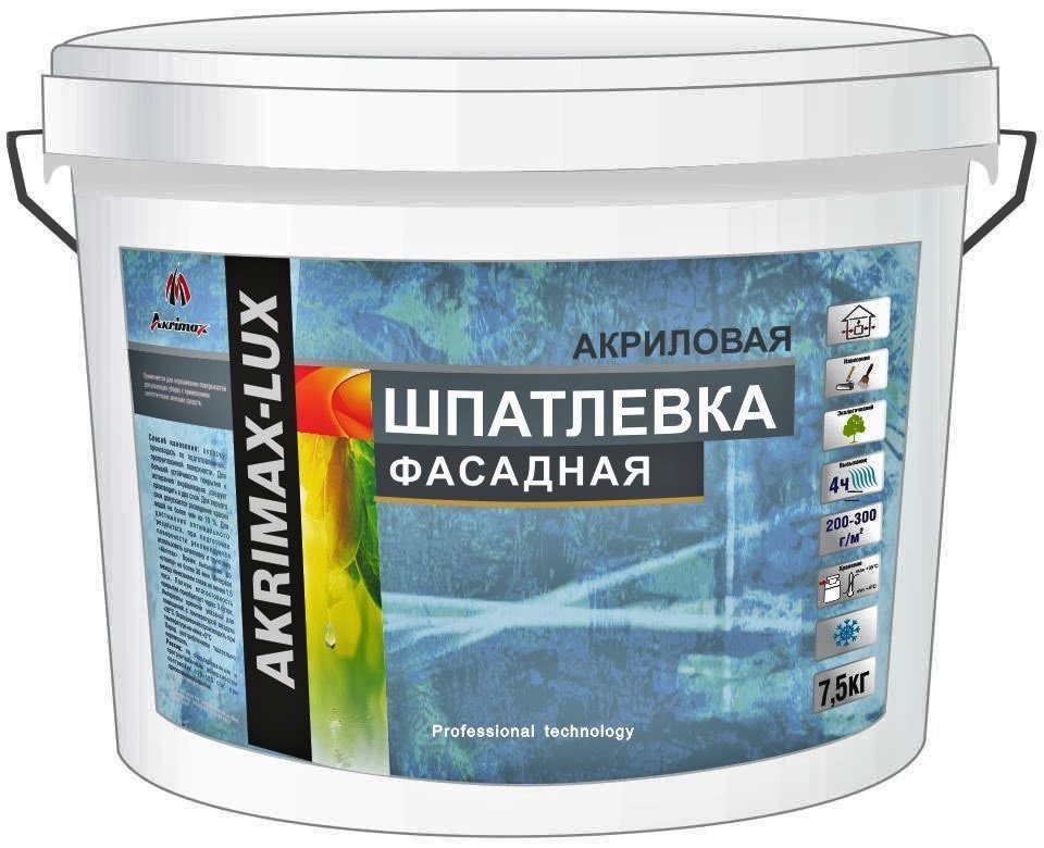 Акриловая шпатлевка. Шпатлевка фасадная Akrimax-Lux. Краска Akrimax Lux. Шпатлевка фасадная 1,7кг, «Akrimax-Lux». Краска фасадная Akrimax ( Акримакс ) эко супербелая 3кг.