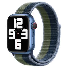 Ремешок Apple  41 mm Abyss Blue/Moss Green Sport Loop - Regular