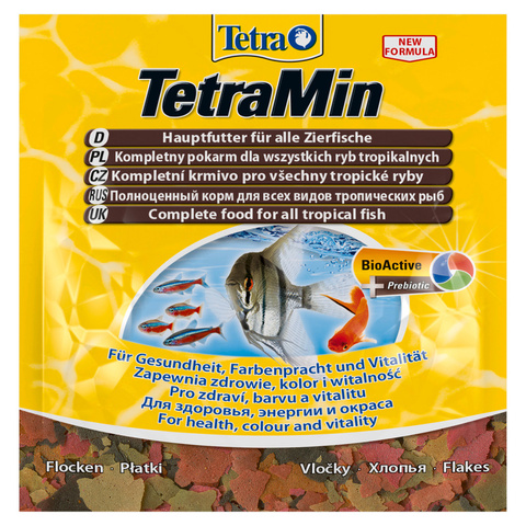 Tetra Min корм для всех видов рыб в виде хлопьев (12 г)