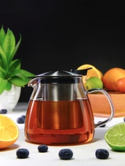 Стеклянный заварочный чайник с металлической колбой 750 мл