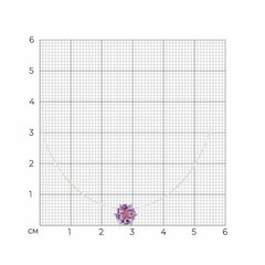 92070071 - Аметист-ситалл в невидимой закрепке на леске-невидимке с серебряными замками