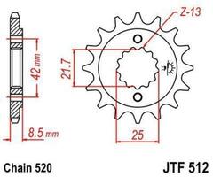 Звезда ведущая JTF512 16