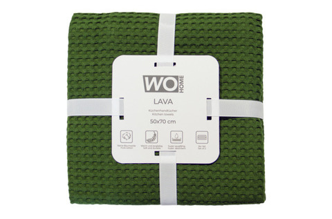 Набор полотенец кухонных 2шт 50х70см Wo Home Lava зеленый