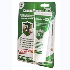 Гель-герметик анаэробный уплотнит. до1,5'' зелёный 35г тюбик СантехМастер Гель