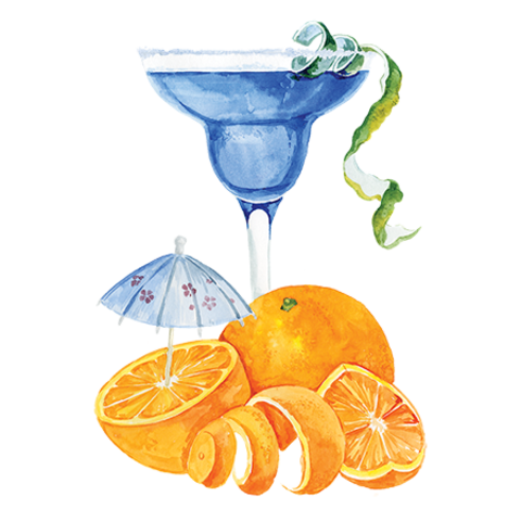 Топпинг Блю Кюрасао ProffSyrup 1кг