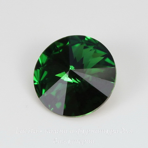1122 Rivoli Ювелирные стразы Сваровски Dark Moss Green (12 мм) ()