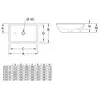 Villeroy&Boch 616320R1 Раковина, Villeroy&Boch, Loop&Friends, ширина, мм-615, глубина, мм-380, высота, мм-175, тип установки-под столешницу, отверстия для смесителя-отсутствуют, перелив-есть, материал-санфарфор, вид грязеотталкивающего покрытия-Ceram