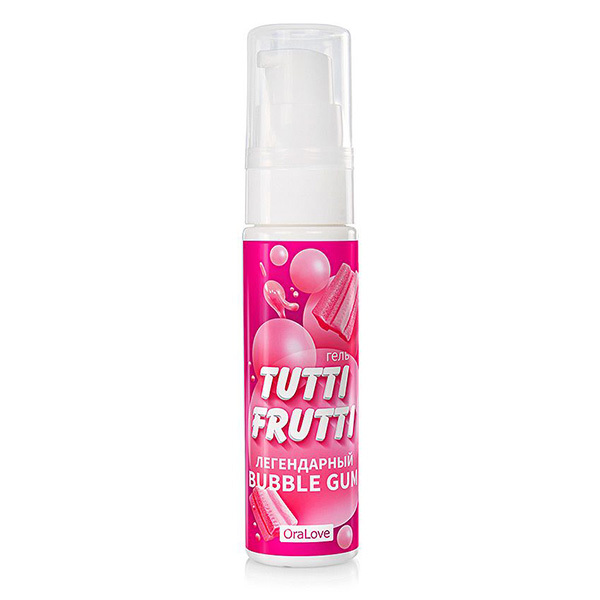 Гель-смазка со вкусом жвачки Биоритм OraLove Tutti-frutti Bubble Gum 30г