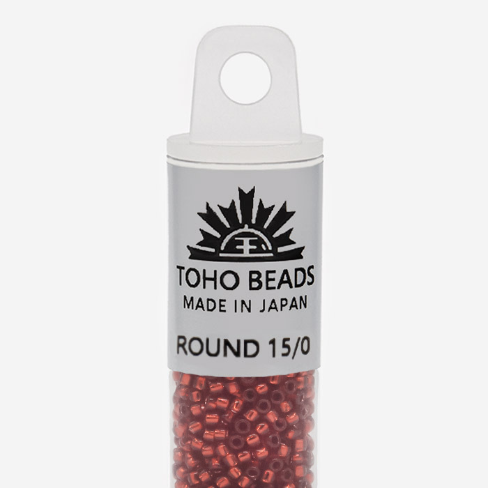 Японский бисер TOHO Round 15/0 (№25C), с внутренним серебрением, прозрачный