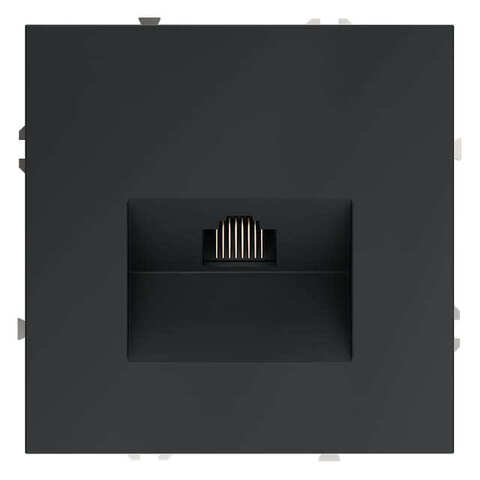 Розетка компьютерная RJ45 кат.6. Цвет Графит. MAYTONI. VOLTUM S70. VLS060107