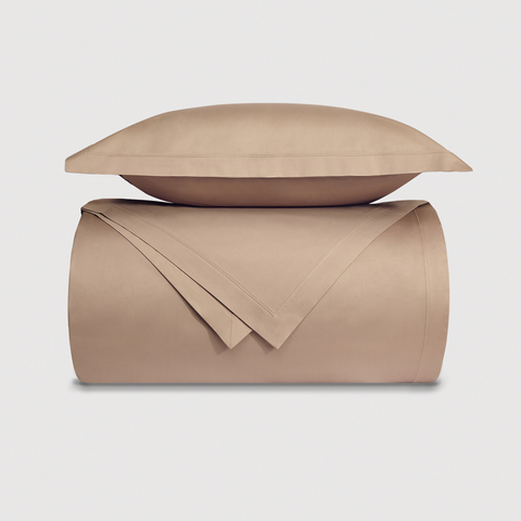 Постельное белье 2 спальное евро Сlaire&Caroll Vire бежевое