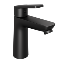 Смеситель для раковины Abelsberg Lineara UNF23508MB, вулканический черный