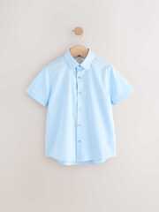 Рубашка с коротким рукавом для мальчика Next AB7-083, Голубой