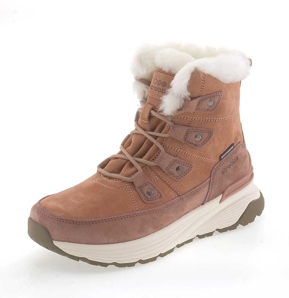 Ботинки женские STROBBS F8487-11 розовые