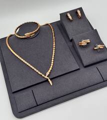 84056 - Колье ЗМЕЯ (тонкая) из стали, коллекция SERPENTI качество lux