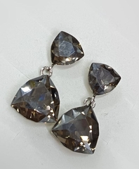 32128 - Серьги с кристаллами треугольниками