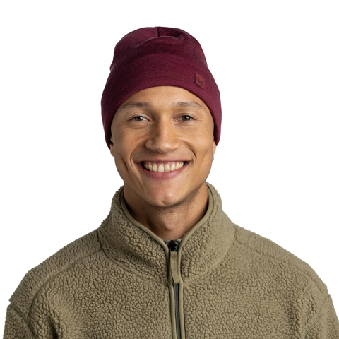 Картинка шапка-бини Buff Hat Wool Heavyweight Tibetan Red - 3