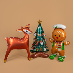 К Ходячая фигура, Лесной Олень, Золотые рожки, 49''/124 см, 1 шт. (В упаковке)