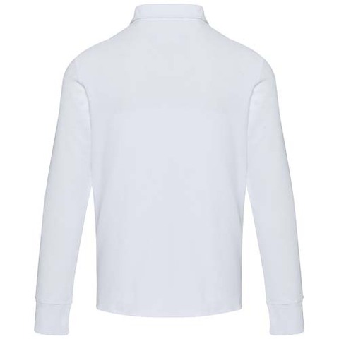 Apollo унисекс поло с длинным рукавом и застежкой-молнией на половину длины