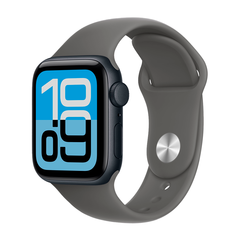 Умные часы Apple Watch SE 3 (2025) GPS, 40mm, Midnight Aluminium Case with Stone Gray Sport Band, S/M