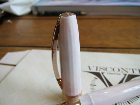 Ручка эко-роллер Visconti Michelangelo Venus tribute to Botticelli, White CT (Vs-785-00)