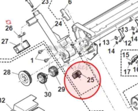 Шестерня оригинал для Sharp AR161 NGERH0039QSZZ