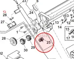 Шестерня оригинал для Sharp AR161 NGERH0039QSZZ