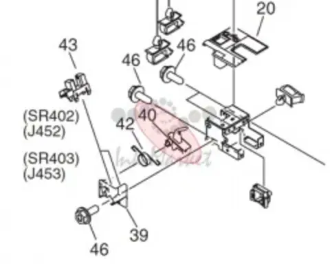 Canon fc6-4561-010000 - LEVER, SENSOR - РЫЧАГ