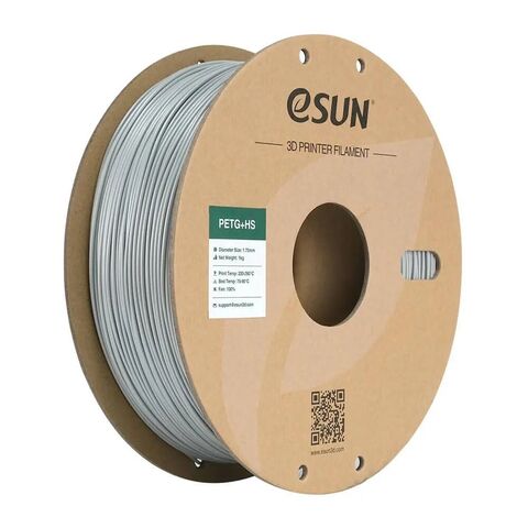 Пластик для 3D-печати eSUN PETG+HS, 1.75 мм, 1 кг, серебряный, PETG+HS175S1P1