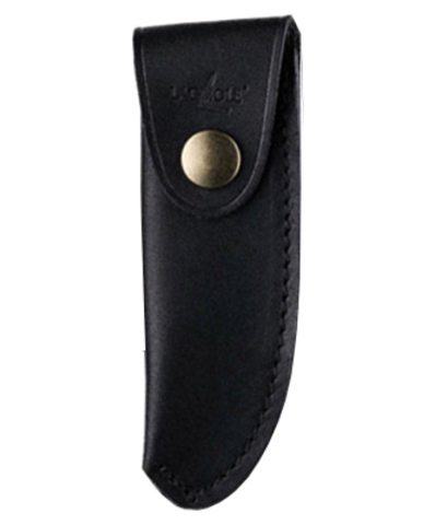Чехол кожаный на пояс для складного ножа с лезвием 11см Forge de Laguiole Buron черный