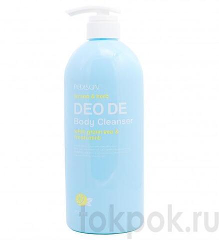 Гель для душа с ароматом лимона,зеленого чая и мяты Pedison DEO DE Body Cleanser, 750 мл