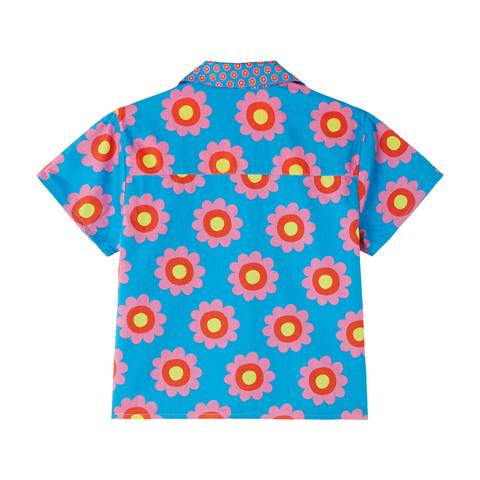 Рубашка Stella McCartney Kids Flowers Blue