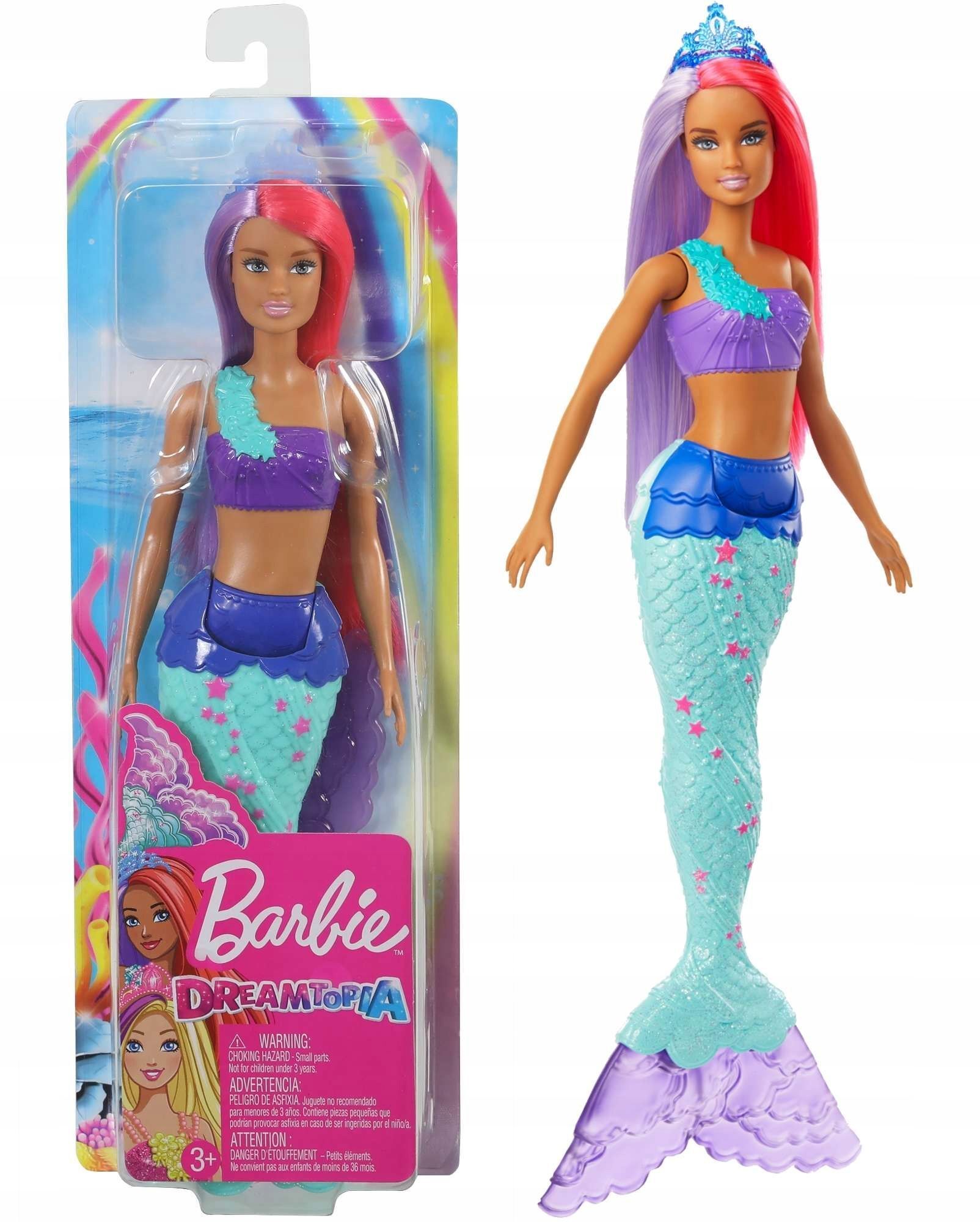 Кукла Barbie Mattel Dreamtopia Барби Русалка Бирюзовый хвост GJK09, GJK07  купить в Москве | Доставка по России.