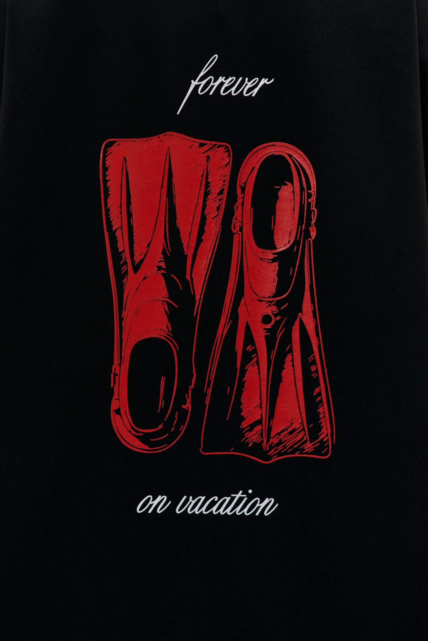 Футболка FOREVER ON VACATION, черная