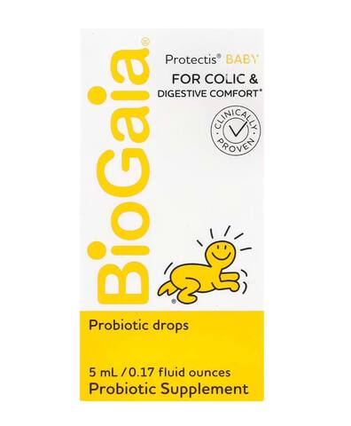 BioGaia Protectis Baby, пробиотик в каплях для детей, 100 млн КОЕ, 5 мл (0,17 жидк. унции)