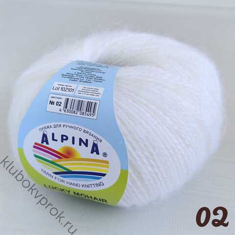 ALPINA LUCKY MOHAIR 02, Белый