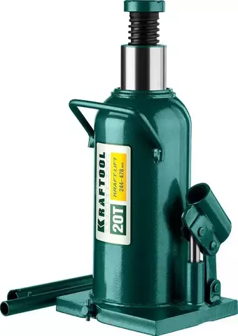 KRAFTOOL KRAFT-LIFT, 20 т, 244 - 478 мм, бутылочный гидравлический домкрат (43462-20)