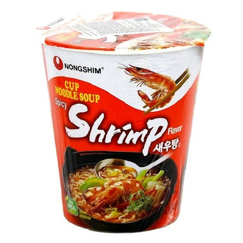 Лапша cо вкусом креветки Nongshim, 67 гр