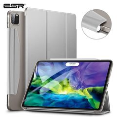 Ударопрочный магнитный чехол ESR Rebound Pencil Case для iPad Pro 12.9 2020 (серебристый)